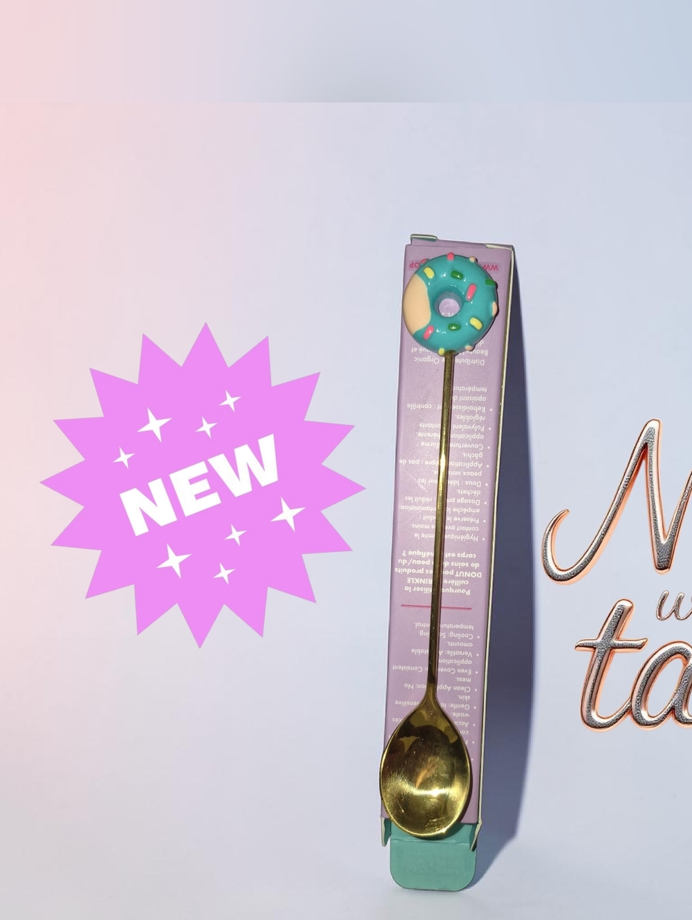 Aminnah Sprinkle Donut Spoon-Brand New! Never Used!🍩🍩🩵🩵💛💛